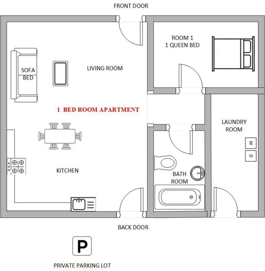 1 Or 3 Bedroom Apartment With Full Kitchen เพจ ภายนอก รูปภาพ